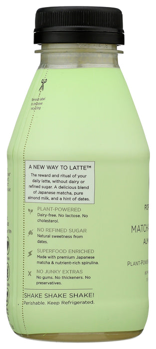 Matcha Green Tea Almond Latte, Org, 11 floz