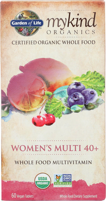 mykind Organics Women's 40+ Multi, 60 tab