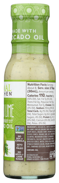Cilantro Lime Dressing & Marinade w/ Avocado Oil, 8 floz