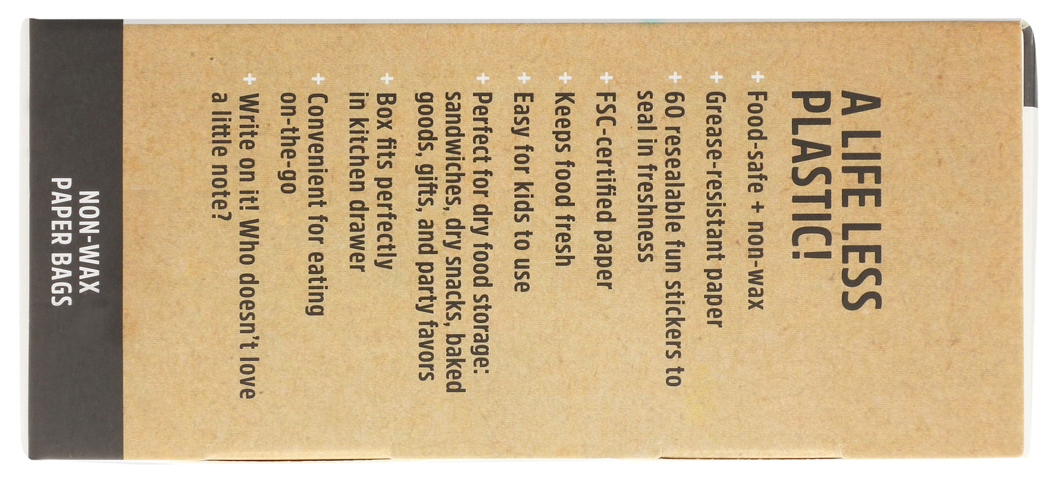 XL Paper Sandwich Bags, 50 ct, Compostable + Unbleached