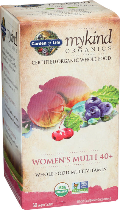 mykind Organics Women's 40+ Multi, 60 tab