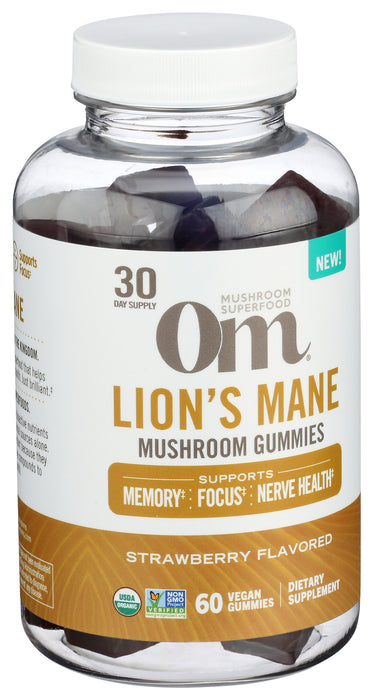 Lion's Mane Mushroom Gummies, 60 vgummy