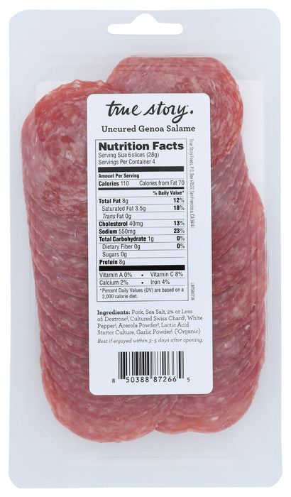 Uncured Genoa Salame, 4 oz
