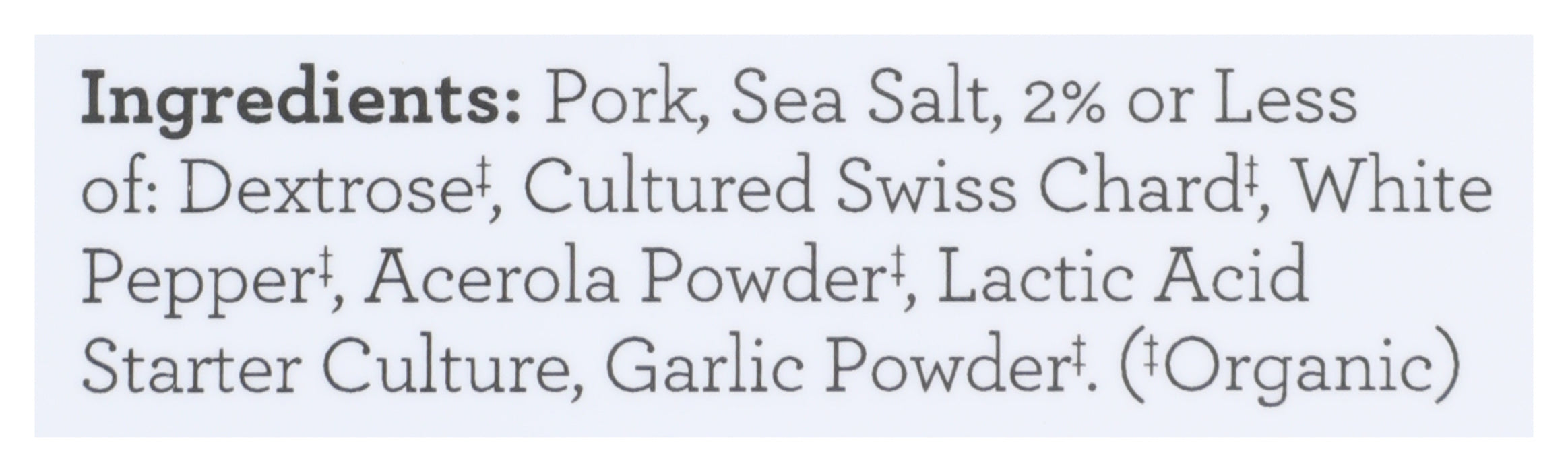 Uncured Genoa Salame, 4 oz