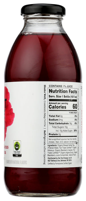 Berry Hibiscus Caffeine Free Tea, Org, 16 fl oz