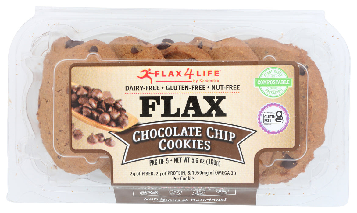 Flax Chocolate Chip Cookies, GF, 5.6 oz