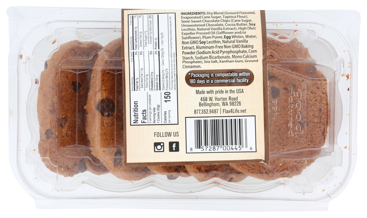 Flax Chocolate Chip Cookies, GF, 5.6 oz