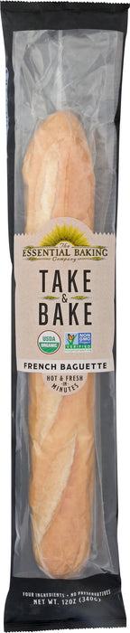 Take & Bake French Baguette, Org, 12 oz