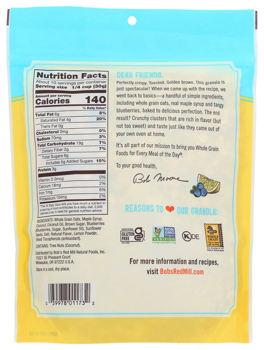 Lemon Blueberry Homestyle Granola, GF, 11 oz