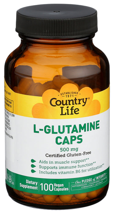 L-Glutamine 500mg w/B-6, 100vcap