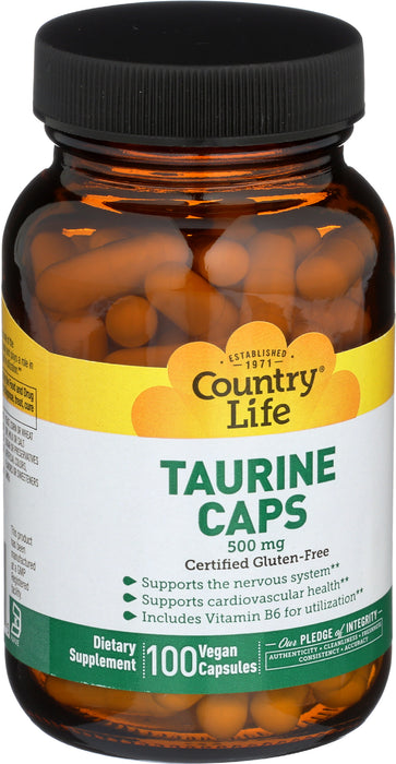 Taurine 500mg w/B-6, 100vcap