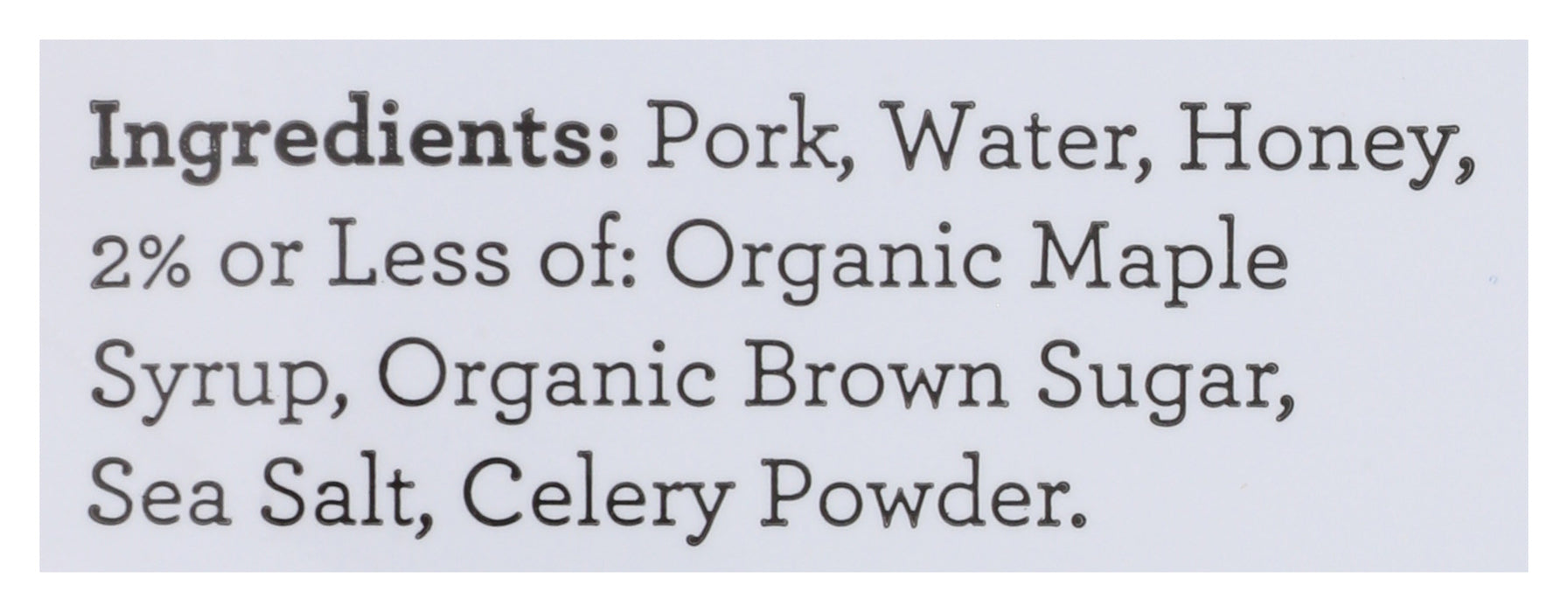 Uncured Wildflower Honey & Maple Ham, 6 oz