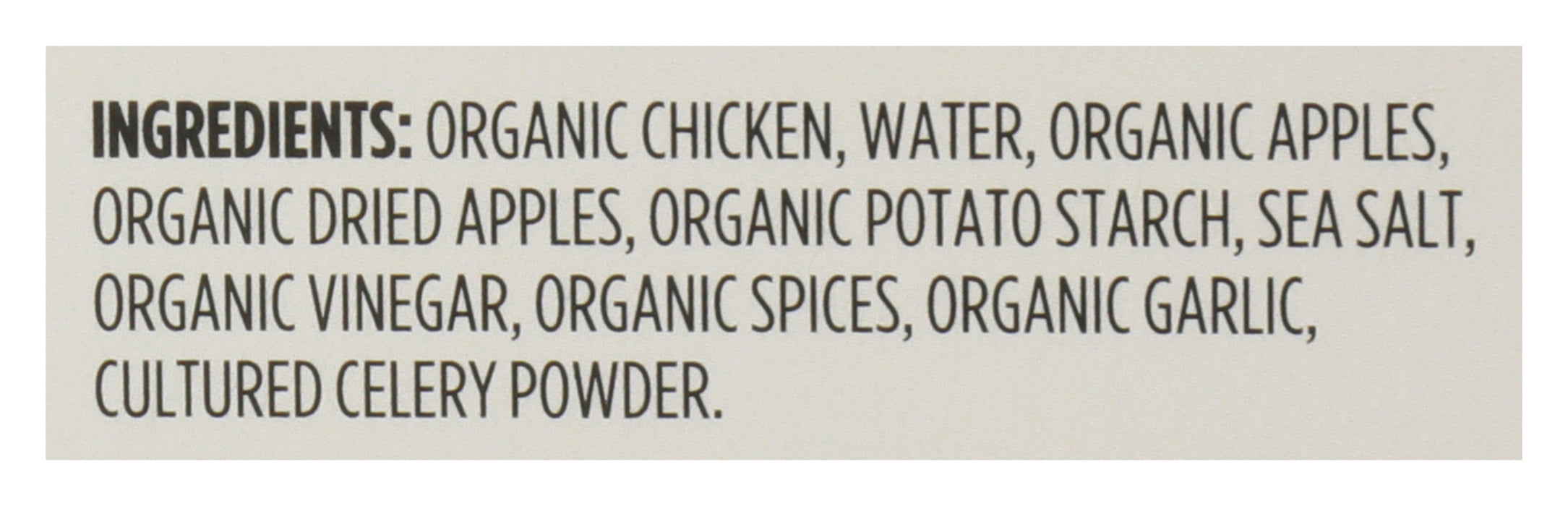 Chicken Apple Sausage, Org, 10 oz