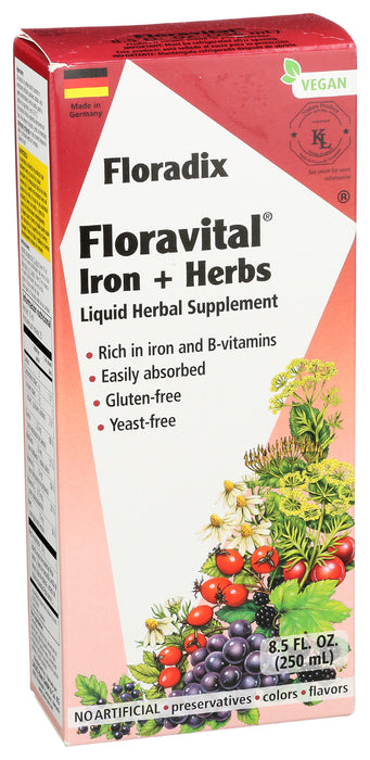 Floravital Iron+Herbs, YF/GF, 8.5 fl oz