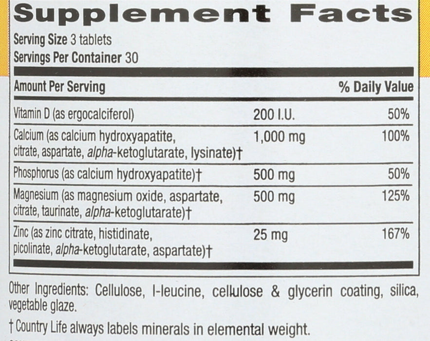 Cal- Mag- Zinc, Target Mins, 90tab