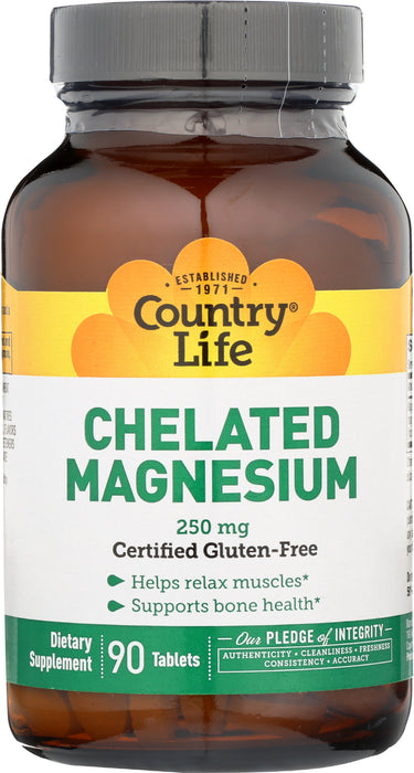 Chelated Magnesium, 250mg, 90tab