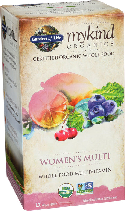 mykind Organics Women's Multi, 120 tab