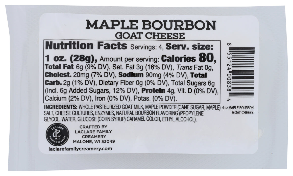 Maple Bourbon Goat Cheese, 4 oz