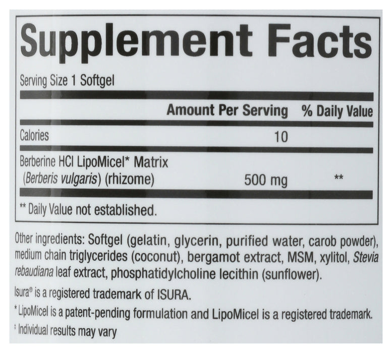 Berberine LipoMicel 500mg, 60 sgel