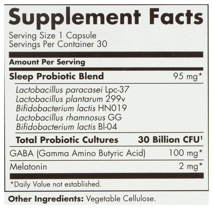 Sleep Support Probiotic 30B, 30 vcap