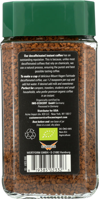 Instant Decaffeinated Coffee, FT Org, 3.53 oz