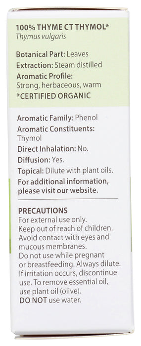 Thyme ct Thymol Essential Oil, Org, 5 ml