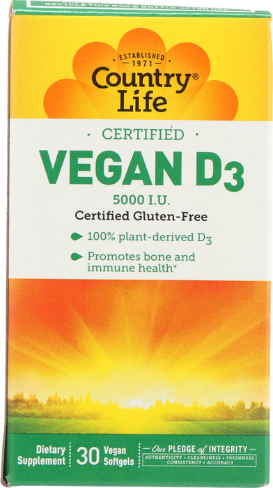 D3 5000IU, Vegan, 30sgel