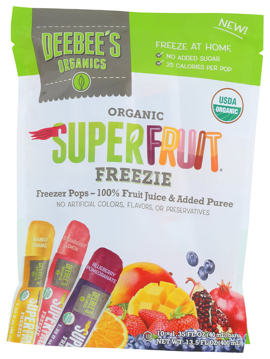 Superfruit Freezie 10pk, Org, 13.5 floz