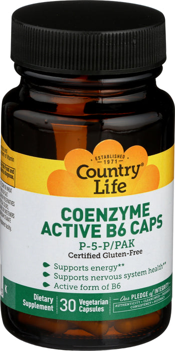 Coenzyme Active B6, 50mg, 30vcap