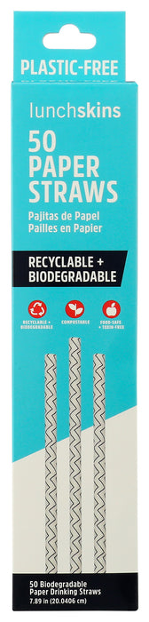Paper Straws, 50 ct, Recyclable + Biodegradable