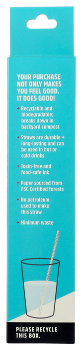 Paper Straws, 50 ct, Recyclable + Biodegradable