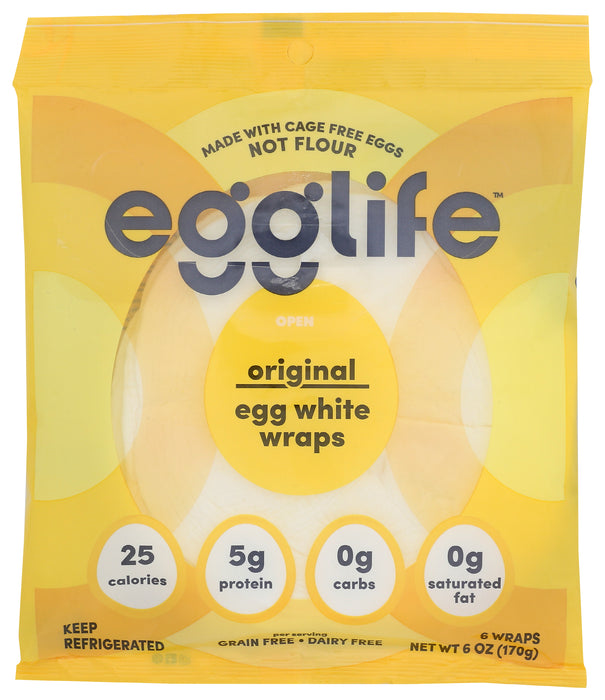 Egg White Wraps, Original, 6 oz