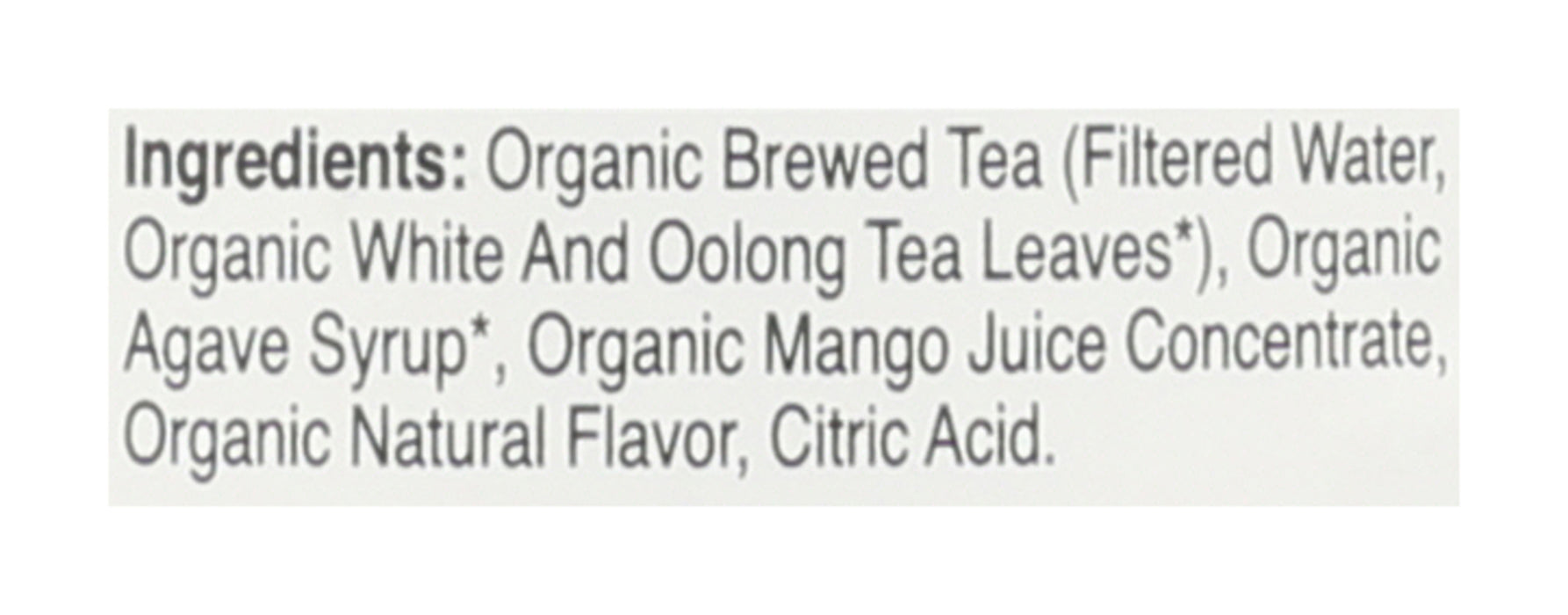 Mango White Tea, Org, 16 fl oz