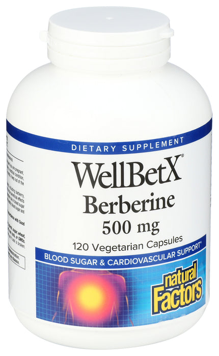 WellBetX Berberine 500mg, 120 vcap