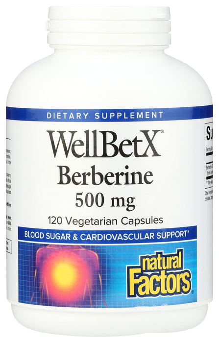 WellBetX Berberine 500mg, 120 vcap