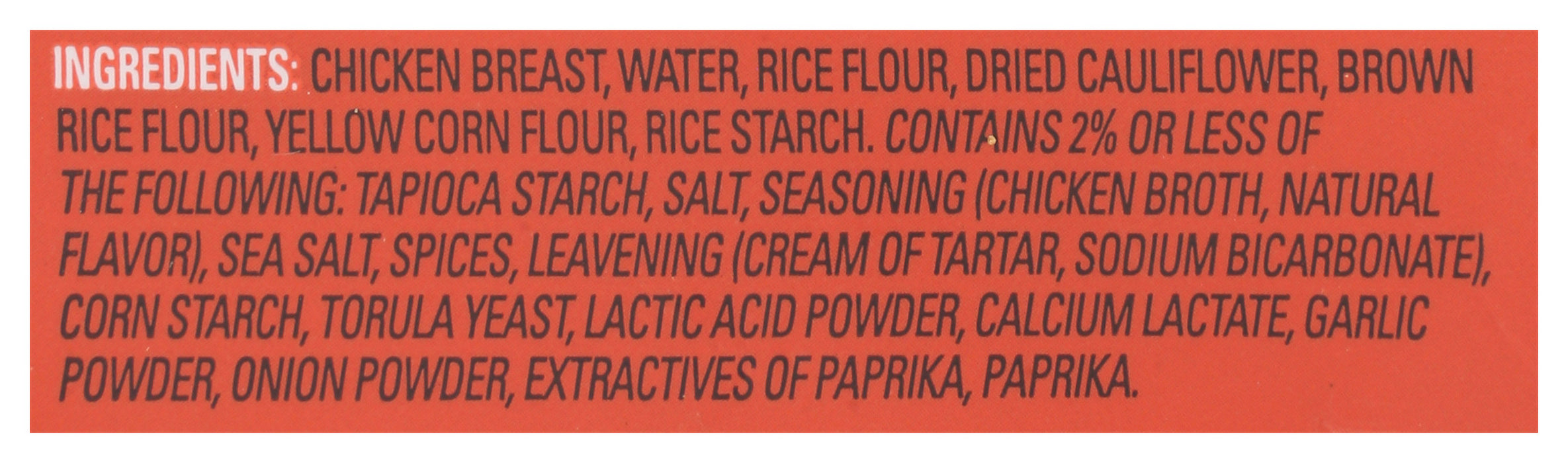 Spicy(ish) Chicken Tenders, Cauliflower Crust, GF, 14 oz