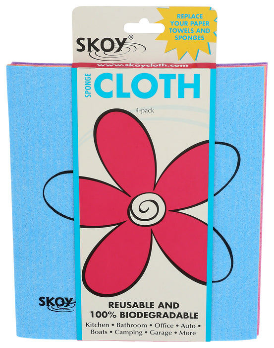 Sponge Cloth Biodegradable 4pk, ea.