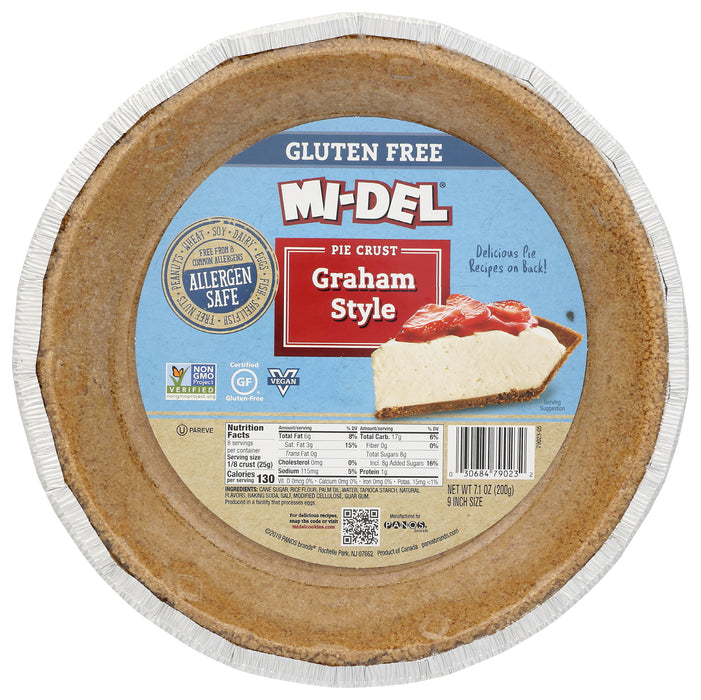 Graham Style Pie Crust, GF, 7.1 oz