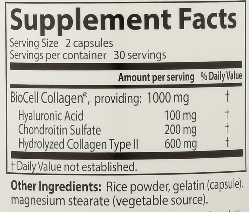 Hyaluronic Acid + Chondroitin with optiMSM, 60 cap