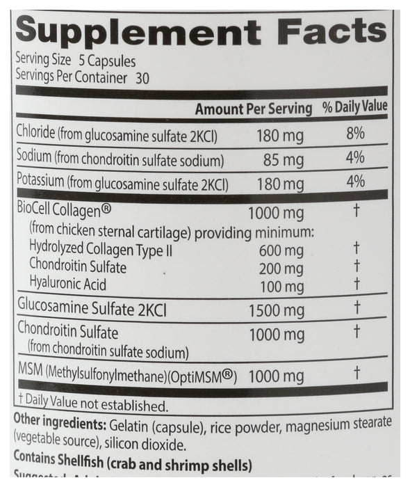 Glucosamine Chondroitin + HA with optiMSM, 150 cap