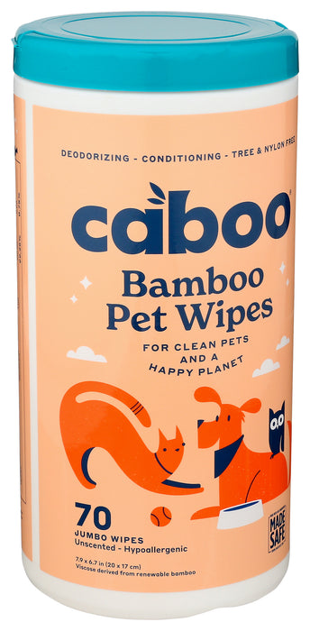 Bamboo Pet Wipes, 70 ct