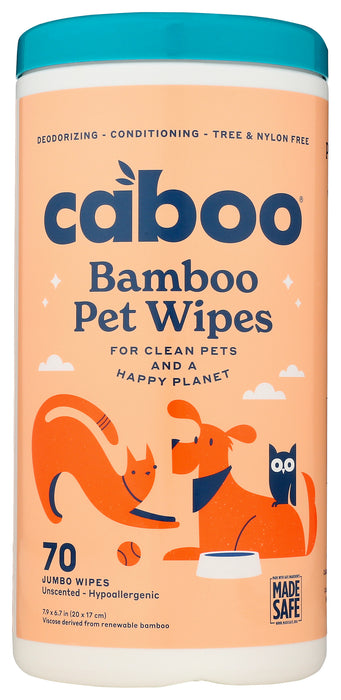 Bamboo Pet Wipes, 70 ct