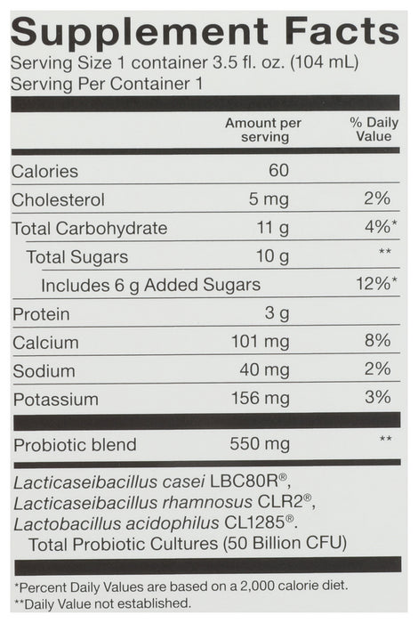 Probiotic Shot 50B, Strawberry, 6/3.5 fl oz