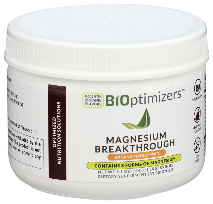 Magnesium Breakthrough, Banana Mango Spice, 30 serv/5.5 oz