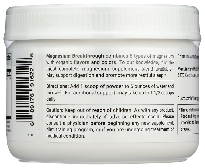 Magnesium Breakthrough, Banana Mango Spice, 30 serv/5.5 oz