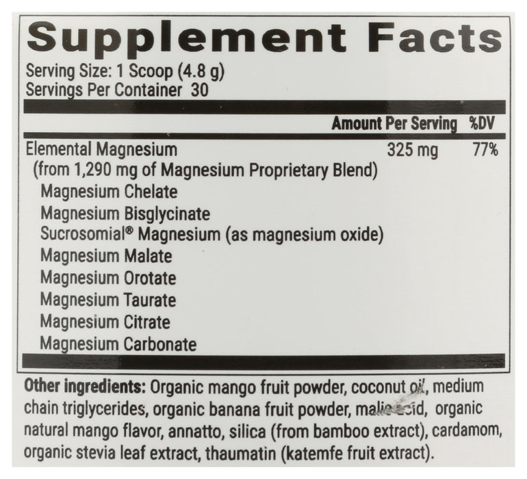 Magnesium Breakthrough, Banana Mango Spice, 30 serv/5.5 oz