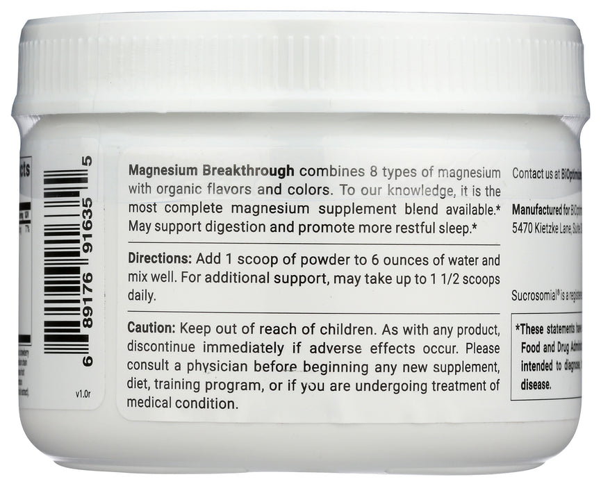 Magnesium Breakthrough, Fruit Punch, 30 serv/6.7 oz