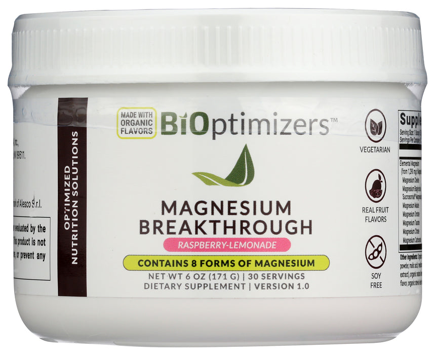 Magnesium Breakthrough, Raspberry Lemonade, 30 serv/7.1 oz