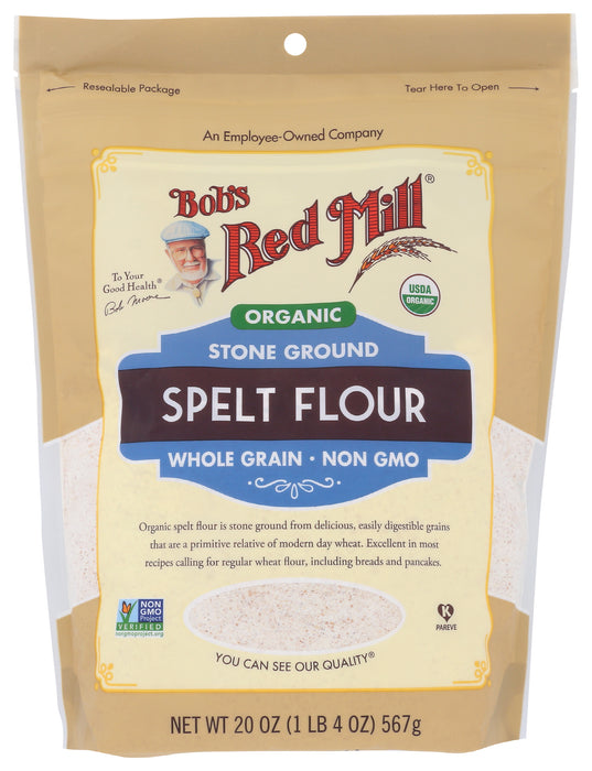 Spelt Flour, Org, 20 oz