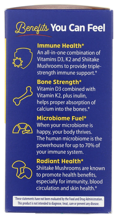 Vitamin D3 + K2 5000IU/90mcg, Org, 60 vcaps